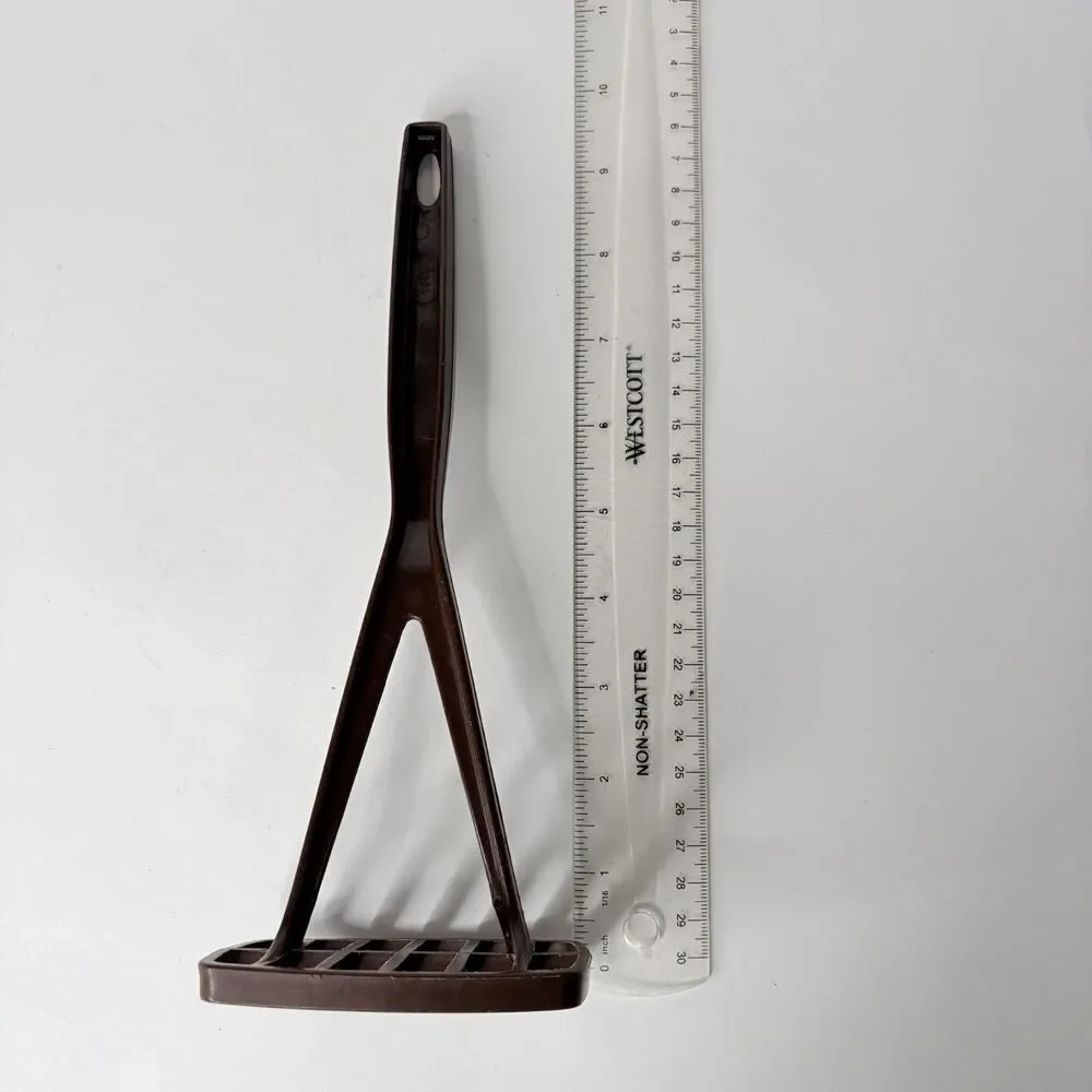 Vintage Foley Potato Masher Brown Plastic Nylon